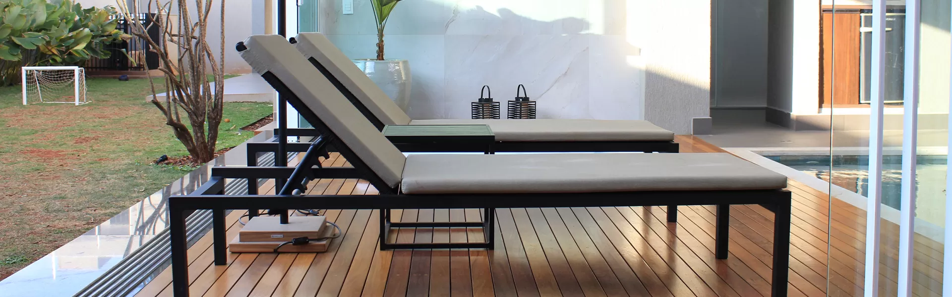 Espreguiçadeira Com Futon | Fibrillare